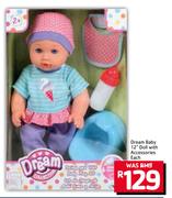 Dream Baby 12" Doll With Accessories-Each