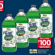 Shield Blade Power Green Multi Purpose Cleaner-4 x 2Ltr