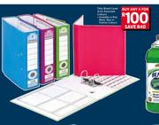 Files Board Lever Arch Assorted-For 4