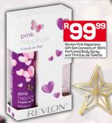 Revlon Pink Happiness Gift Set Consists Of: 90ml Perfumed Body Spray & 17ml Eau De Toilette