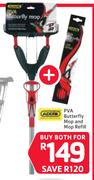 Addis PVA Butterfly Mop And Mop Refill-For Both
