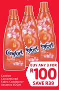 Comfort Concentrated Fabric Conditioner-3x800ml