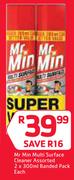 Mr. Min Multi Surface Cleaner Banded Pack-2x300ml Each