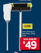 Addis Floor Broom Or Wet Mop-200g Each