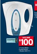 Counter Point 1.7Ltr White Corded Kettle ACK1711