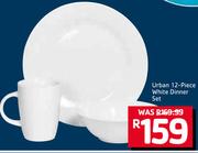 Urban 12 Piece White Dinner Set