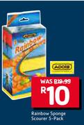Addis Rainbow Sponge Scourer 5-Pack