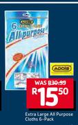 Addis Extra Large All Purpose Cloths 6-Pack