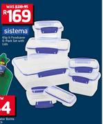 Sistema Klip It Foodsaver 6-Pack Set With Lids