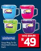 Sistema Soup Mug To G Assorted Colours-Each