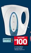 Counter Point 1.7Ltr White Corded Kettle ACK1711