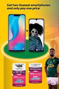 Huawei Mate 20 Lite LTE/HD Voice-MTN Made For Me XS+Huawei P Smart 2019 LTE-My MTNChoice Flexi R55