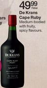 De Krans Cape Ruby-750ML