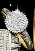 Yellow Gold & Diamonds Ring TW=0.25ct