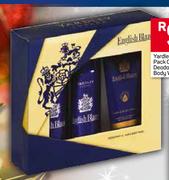 Yardley English Blazer Gift Pack Consist Of: 2 X 125ml Deodorant And 150ml Hair And Body Wash
