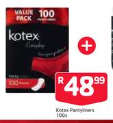 Kotex Pantyliners 100s