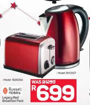 russell hobbs breakfast pack red