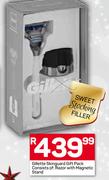 Gillette Skinguard Gift Pack Consist Of: Razor Wit Magnetic Stand