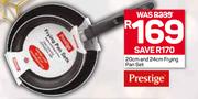 Prestige 20cm & 24cm Frying Pan Set