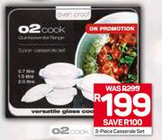 O2 Cook 3 Piece Casserole Set