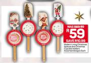 Modern Living Christmas Spatula & Christmas Cupcake Holders Assorted Designs-Each