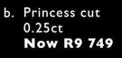 Princess Cut Ringt 0.25ct