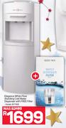 Elegance White Floor Standing Cold Water Dispenser With Filter BY1169