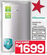 Hisense Metallic Bar Fridge H120RME