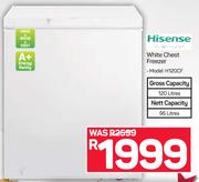 Hisense White Chest Freezer H120CF