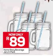 Home Story Beverage Jars 4 Pack