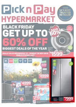 Pick n Pay Hyper : Black Friday Deals (21 Nov - 25 Nov 2018), page 1