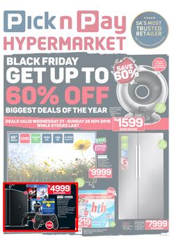 Pick n Pay Hyper : Black Friday Deals (21 Nov - 25 Nov 2018), page 1