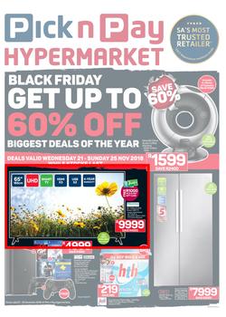 Pick n Pay Hyper : Black Friday Deals (21 Nov - 25 Nov 2018), page 1