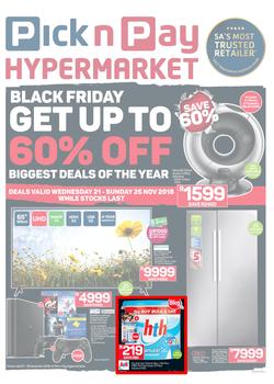 Pick n Pay Hyper : Black Friday Deals (21 Nov - 25 Nov 2018), page 1