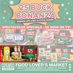 Food Lovers Market Western Cape : 25 Buck Bonanza (24 Jun - 30 Jun 2019), page 1