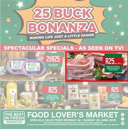 Food Lovers Market Western Cape : 25 Buck Bonanza (24 Jun - 30 Jun 2019), page 1