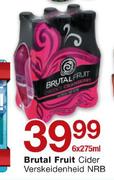 Brutal Fruit Cider Verskeidenheid NRB-6x275Ml