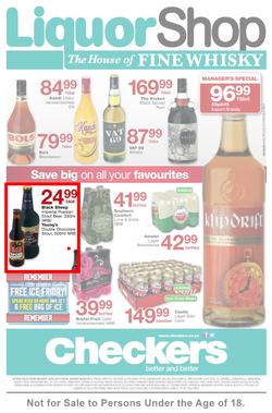 Checkers Western Cape : Liquor Shop ( 26 May - 08 Jun 2014 ), page 1