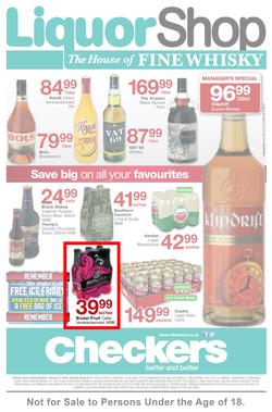 Checkers Western Cape : Liquor Shop ( 26 May - 08 Jun 2014 ), page 1