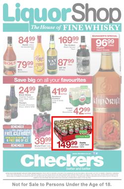 Checkers Western Cape : Liquor Shop ( 26 May - 08 Jun 2014 ), page 1