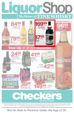Checkers Western Cape : Liquor Shop ( 26 May - 08 Jun 2014 ), page 1