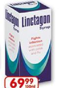 Linctagon Cold And Flu Syrup-150Ml