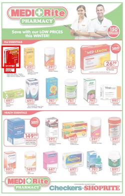 Checkers Western Cape : MediRite Specials ( 26 May - 08 Jun 2014 ), page 1