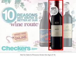 Checkers Western Cape : Liquor Shop ( 26 May - 06 Jul 2014 ), page 1