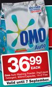 Omo Auto Washing Powder-2kg/Liquid Detergent-900ml Or Capsules-14+2 Nos Each