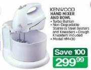 Kenwood Hand Mixer and Bowl HM430