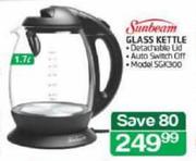 Sunbeam 1.7Ltr Glass Kettle SGK300