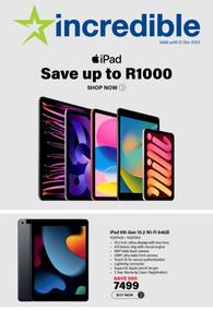 Incredible Connection : Save Up To R1000 (30 November - 21 December 2023)