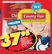 County Fair Braaicuts/Farmer's Choice Frozen Mixed Chicken Portions-2kg Each