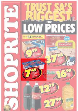 Shoprite Western Cape : Low Price ( 26 May - 08 Jun 2014 ), page 1